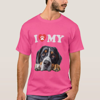 Underbarare Hund i schweiziska bergsområden... T Shirt