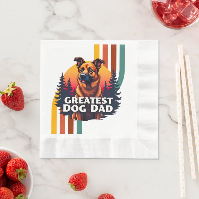 Underbarare Hund Pappa Pappersservett (Insitu)