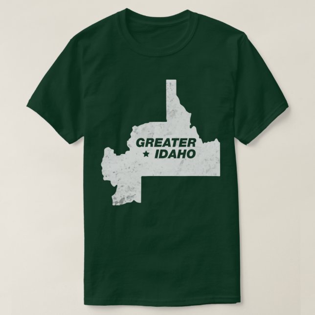 Underbarare Idaho Karta T Shirt (Design framsida)