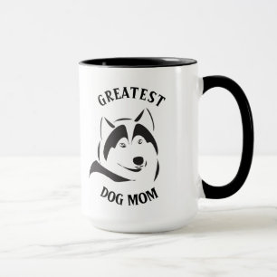 Underbarare illustration av svart Hund i Mamma Mugg