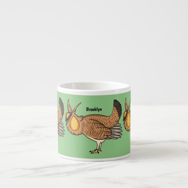 Underbarare illustration av tecknaden för präriehö espressomugg (Framsidan)