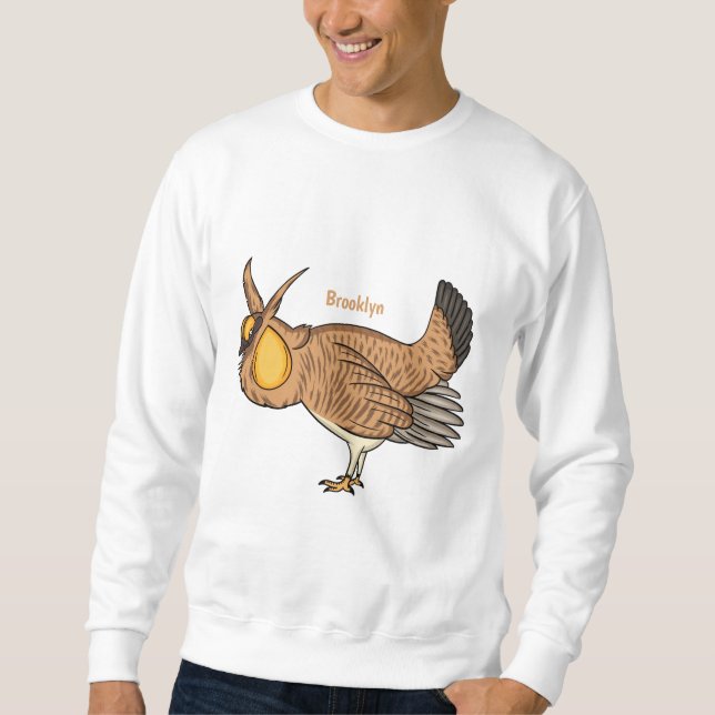 Underbarare illustration av tecknaden för präriehö lång ärmad tröja (Framsida)