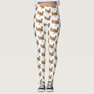 Underbarare illustration av tecknaden för präriehö leggings