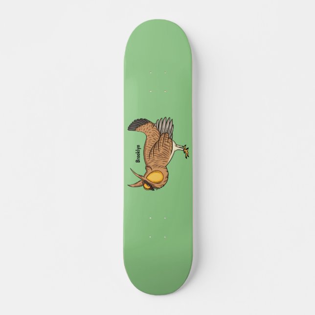Underbarare illustration av tecknaden för präriehö mini skateboard bräda 18,5 cm (Framsida)