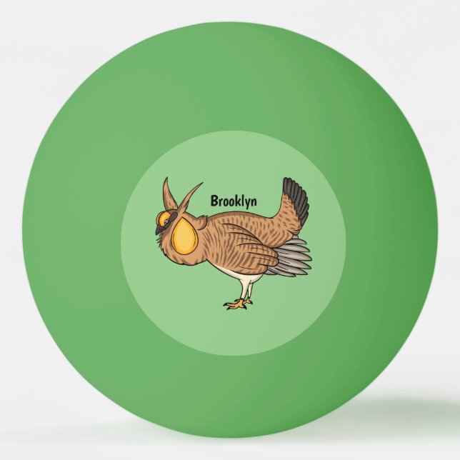 Underbarare illustration av tecknaden för präriehö pingisboll (Framsidan)