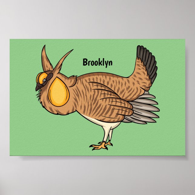 Underbarare illustration av tecknaden för präriehö poster (Framsidan)