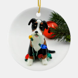 Underbarare julprydnad i schweiziska bergsberget H Julgransprydnad Keramik