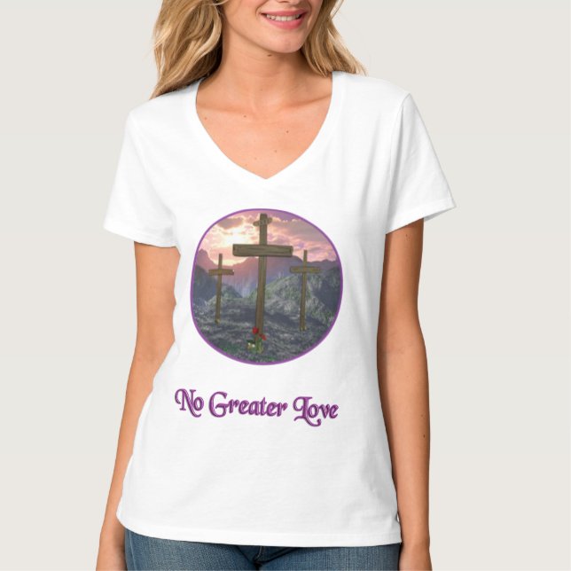 Underbarare Kärlek John 3:16 T Shirt (Framsida)