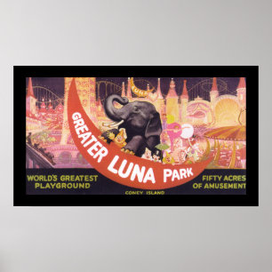 Underbarare Luna Park (canvas) Poster