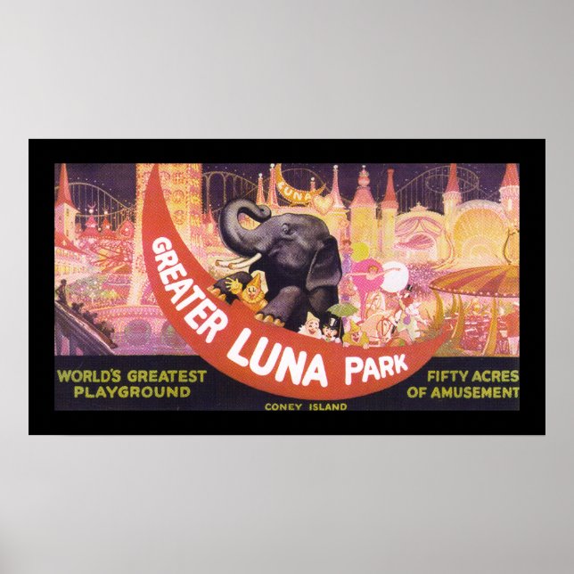 Underbarare Luna Park (canvas) Poster (Framsidan)