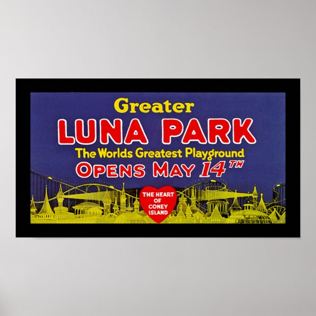 Underbarare Luna Park Poster (Framsidan)