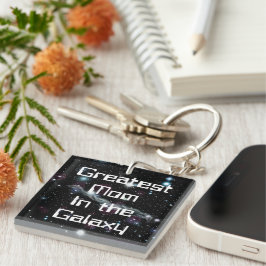 Underbarare Mamma i Galaxy Square Keychain