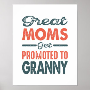 Underbarare Mammor befordrades till Granny Mors da Poster