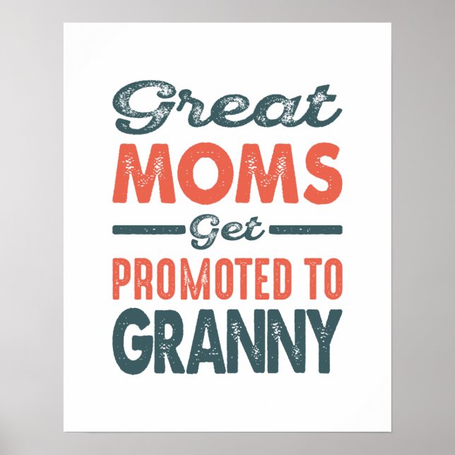 Underbarare Mammor befordrades till Granny Mors da Poster (Framsidan)