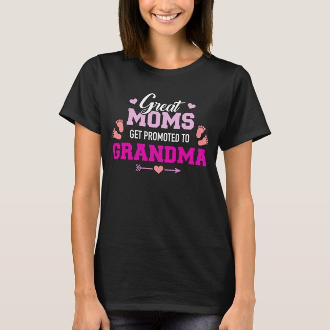 Underbarare Mammor befordras till mormor T Shirt (Framsida)