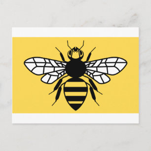 Underbarare Manchester-Flagga Vykort