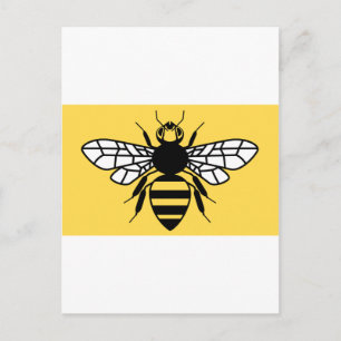 Underbarare Manchester-Flagga Vykort