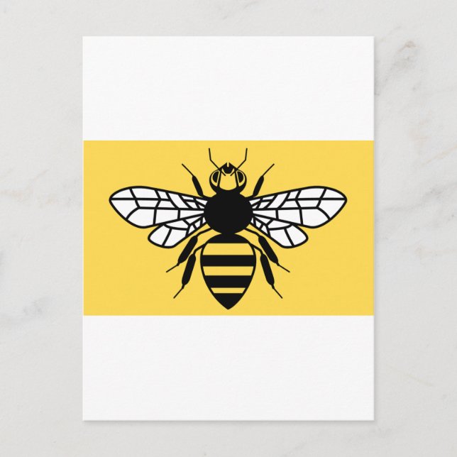 Underbarare Manchester-Flagga Vykort (Framsida)