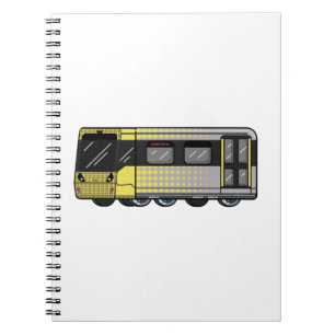 Underbarare Manchester Metrolink graffiti-bombdeke Anteckningsbok