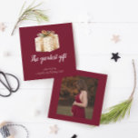 Underbarare meddelande om Gravid av Gift Winter Ph<br><div class="desc">Dessa tillkännagivanden i graviden är perfekt för tillkännagivanden om vinter och jul i baby. De läser "den underbarare presenten" i ett skriptteckensnitt med en klassisk vattenfärgsbild. Lägg till ett foto på baksidan.</div>