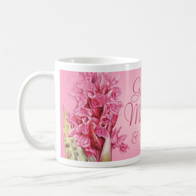 Underbarare Mor & rosa orchid mugg (Vänster)
