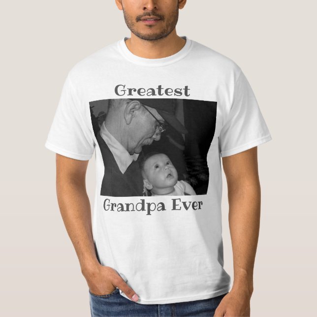 Underbarare morfar någonsin-fotot Skapar din egen T Shirt (Framsida)