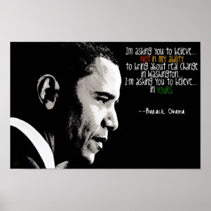 Underbarare Obama-Poster Poster