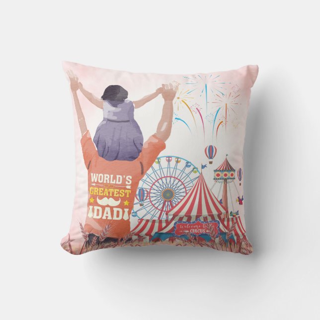 Underbarare Pappa Circus Pillow Kudde (Framsida)