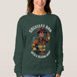 Underbarare Pappa med en blekande hjärt-brandman H T Shirt