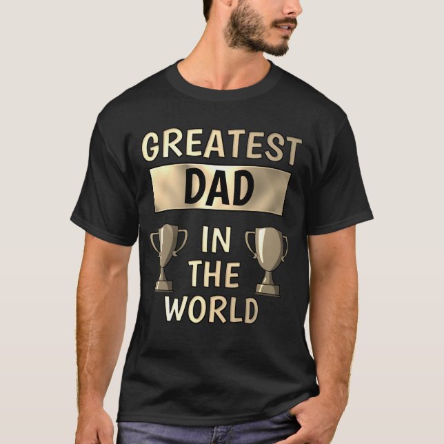 Underbarare Pappa Personlig T-Shirt (Framsida)