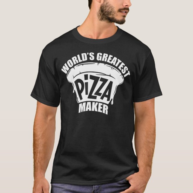 Underbarare Pizza Maker Baker Funny Pizza Maker fö T Shirt (Framsida)