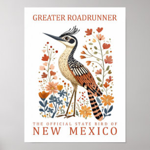 Underbarare Roadrunner Bird of New mexico USA Poster