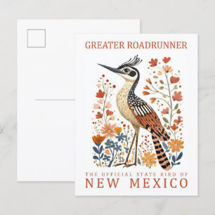 Underbarare Roadrunner Bird of New mexico USA Vykort