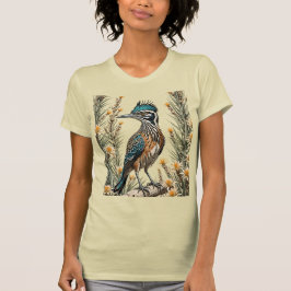 Underbarare Roadrunner omringad av Yucca Flower 3 T Shirt
