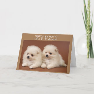 UNDERBARARE SAK KOM I *PAIRS* TWIN BIRTHDAY-KORT KORT