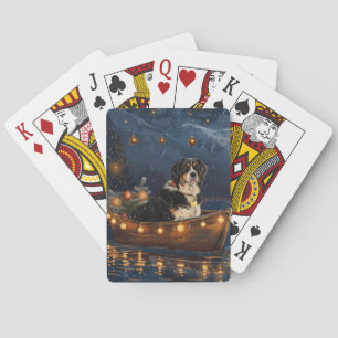 Underbarare schweiziska bergen jul - festlig resa casinokort