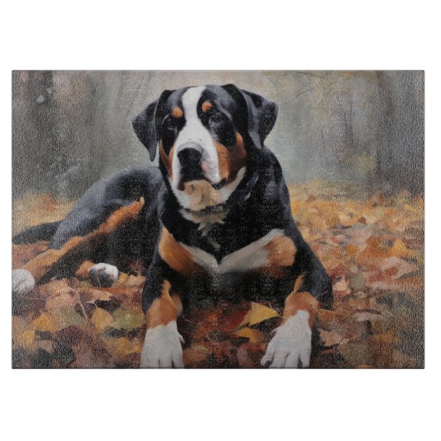 Underbarare schweiziska berget i Höst löv Fall (Framsidan)