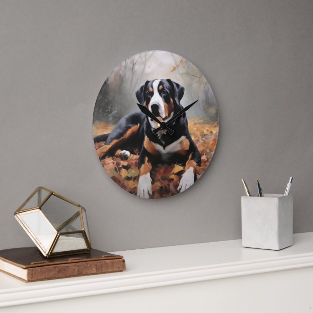 Underbarare schweiziska berget i Höst löv Fall Stor Klocka (Kontor)