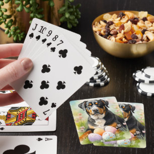 Underbarare schweiziska berget med Påskägg Casinokort