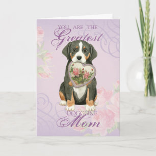 Underbarare schweiziska Hund Heart Mamma Kort