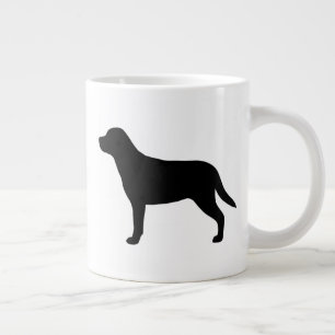 Underbarare schweiziska Hund Swissy Silhouettes Jumbo Mugg
