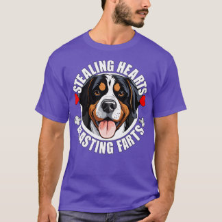 Underbarare schweiziska Hund Swissy Stealing H T Shirt