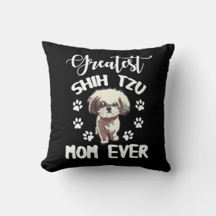 Underbarare Shih Tzu Mamma Rolig hund Älskare Kudde