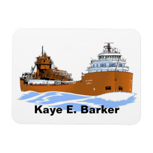 Underbarare Sjöar fraktare Kaye E. Bark Magnet