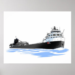 Underbarare Sjöar Freighter Benson Ford (2) Poster