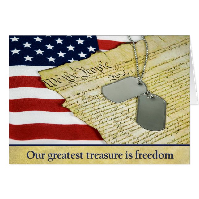 Underbarare skatt hälsningskort (Framsidan Horizontal)