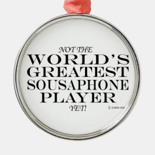 Underbarare Sousaphone Player ännu Metall Ornament