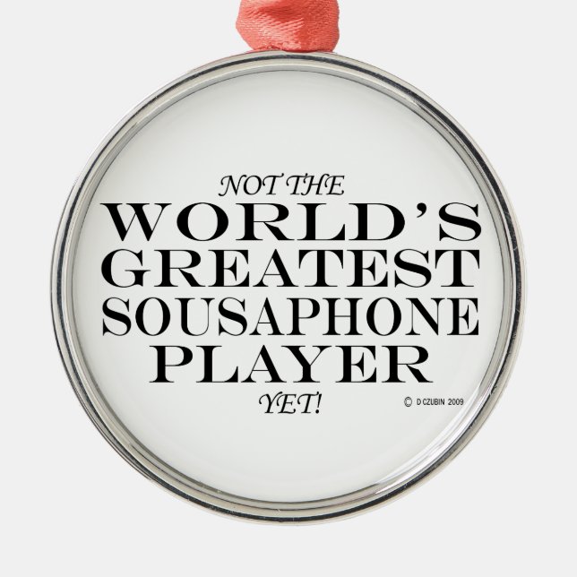 Underbarare Sousaphone Player ännu Metall Ornament (Framsidan)