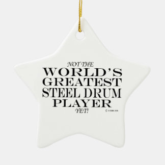 Underbarare ståltrumman ännu keramiska prydnadsför julgransprydnad keramik