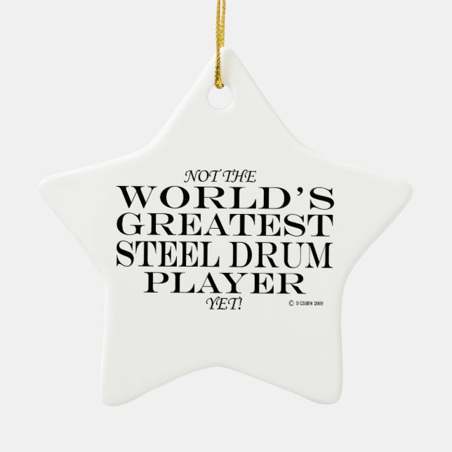 Underbarare ståltrumman ännu keramiska prydnadsför julgransprydnad keramik (Framsidan)